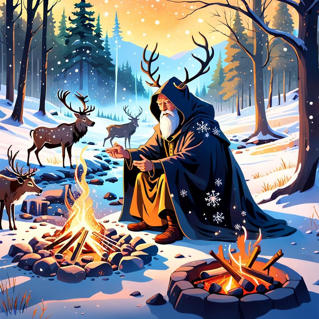 Winter Wizard by Campfire, Anime Style