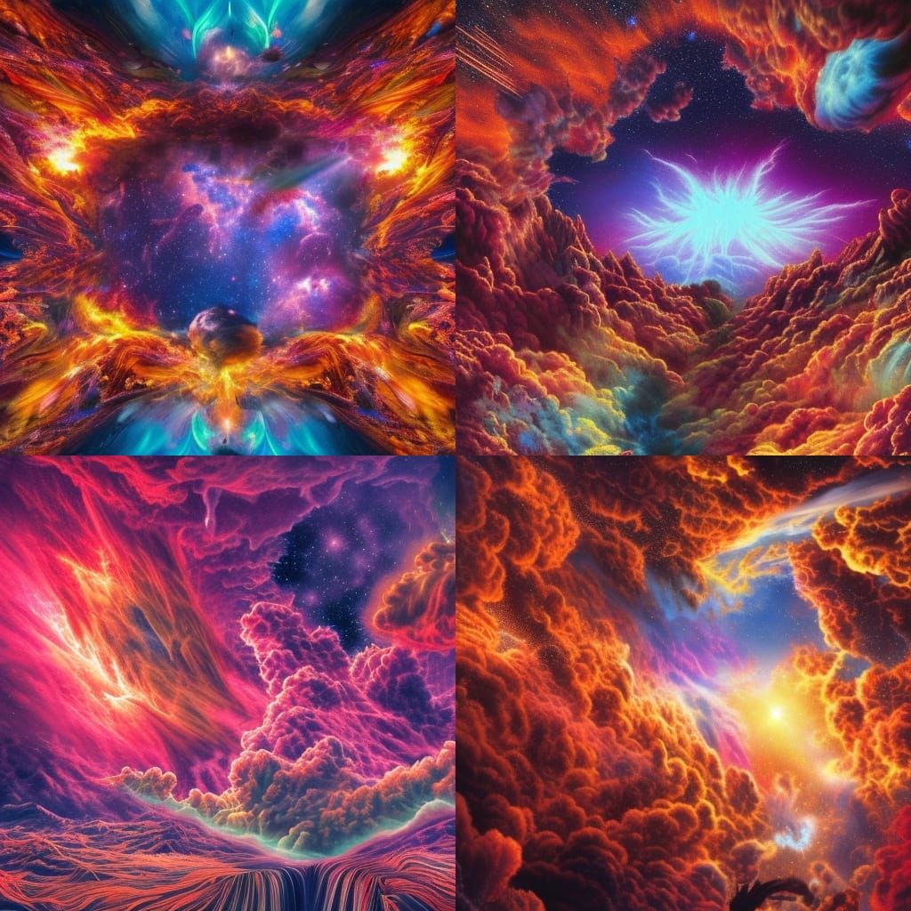 Spectacular Nebula Feast in Hyperrealism