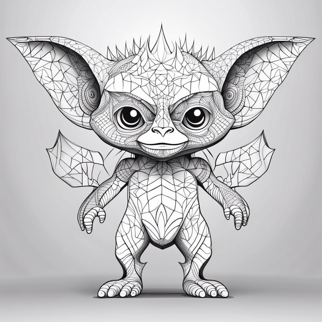 Line art of Gremlin