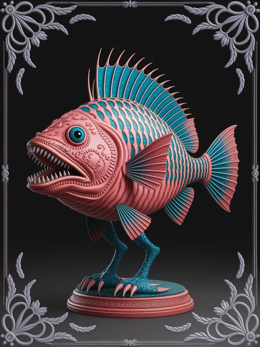 Hydnora Sculptural Assemblage Decorative Brimstone, Hellcore...