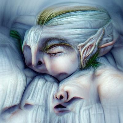 Alptraum: An Elf-Caused Nightmare Depiction