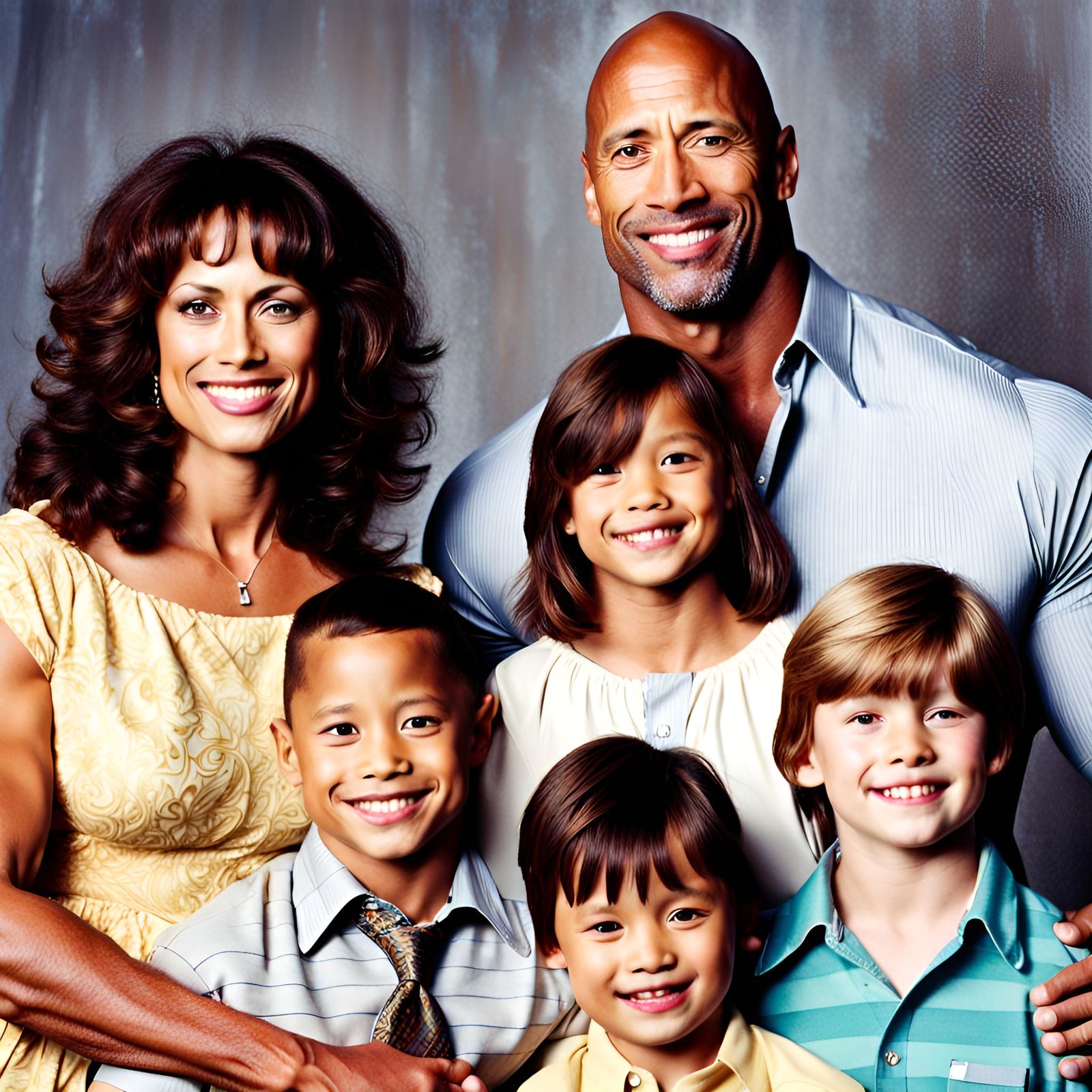 Awkward Family Photo Featuring Dwayne Johnson
