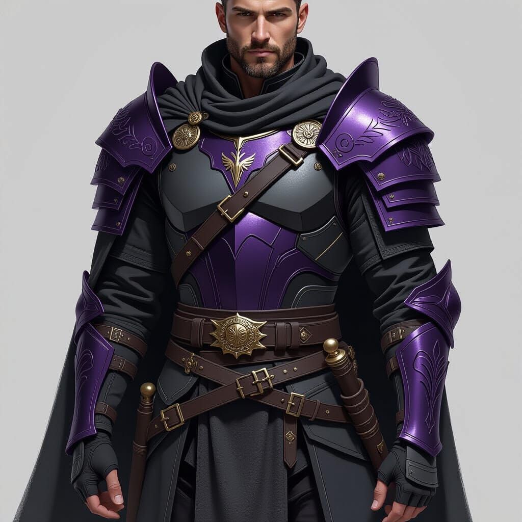 King Aestas Sarolta in Gothic Biomechanical Armor