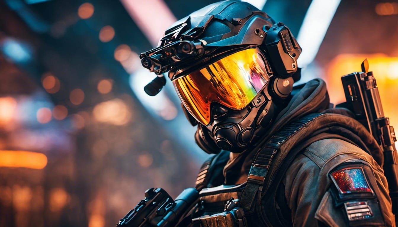 Detailed Sci-Fi Soldier in Hyperrealistic Style