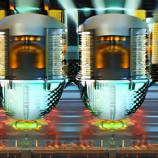 Cartoon Bean Creatures Fight in Space-Time Rift