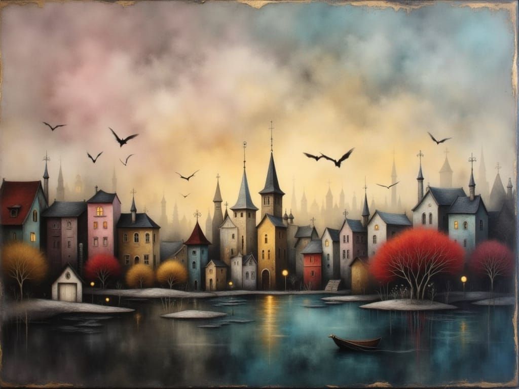 Evening in a small town...