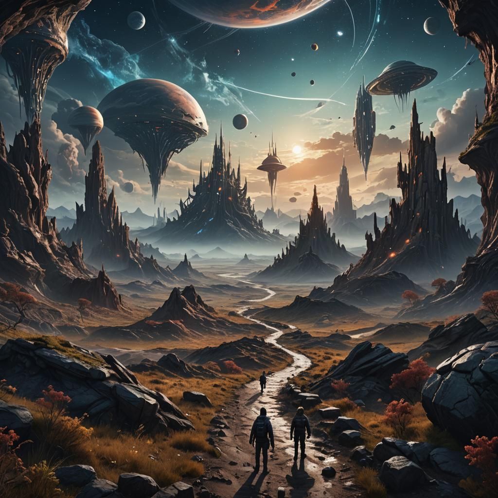 Fantastical Skygazing in Detailed Matte Painting