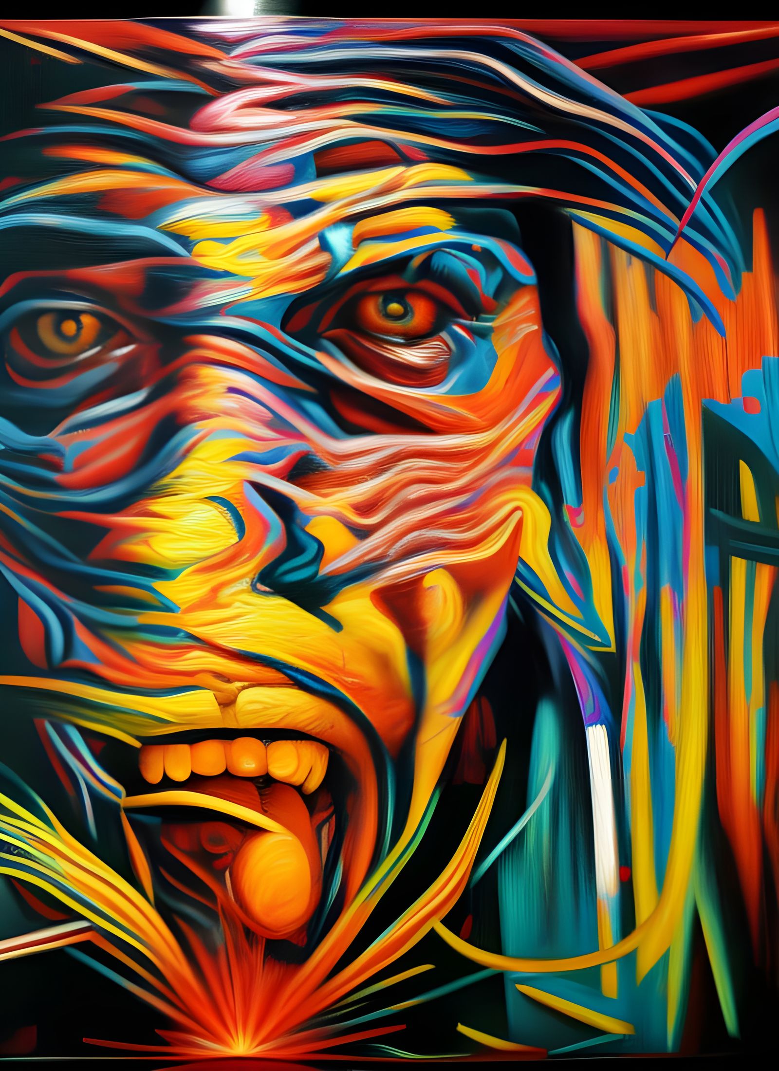 Striking Hyperreal Painting of Chaos