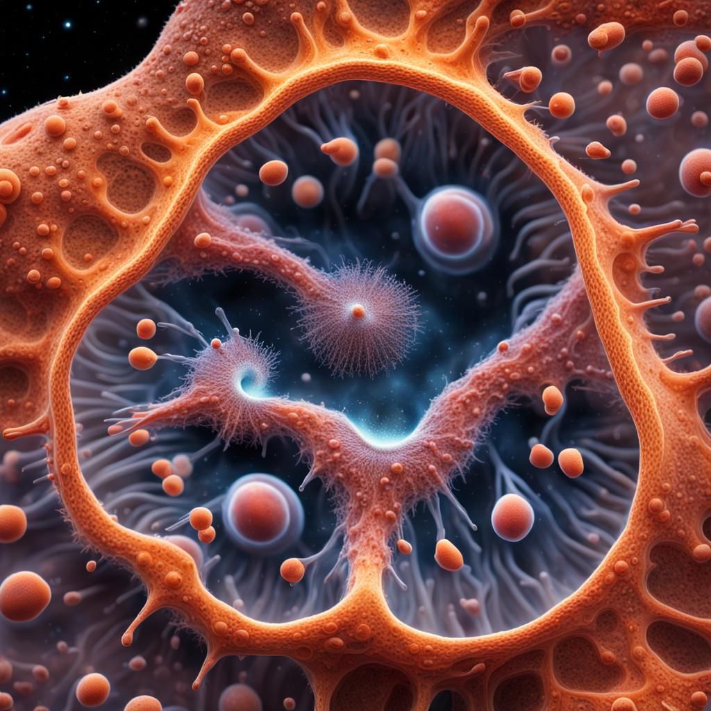 Microscopic Amoeba as a Surrealist Microcosm