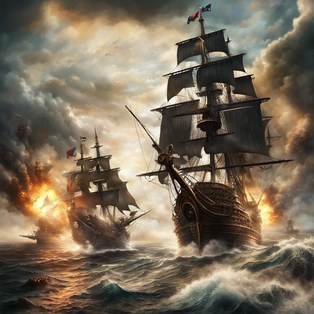 Pirate Ship vs Royal Navy: Epic Naval Battle