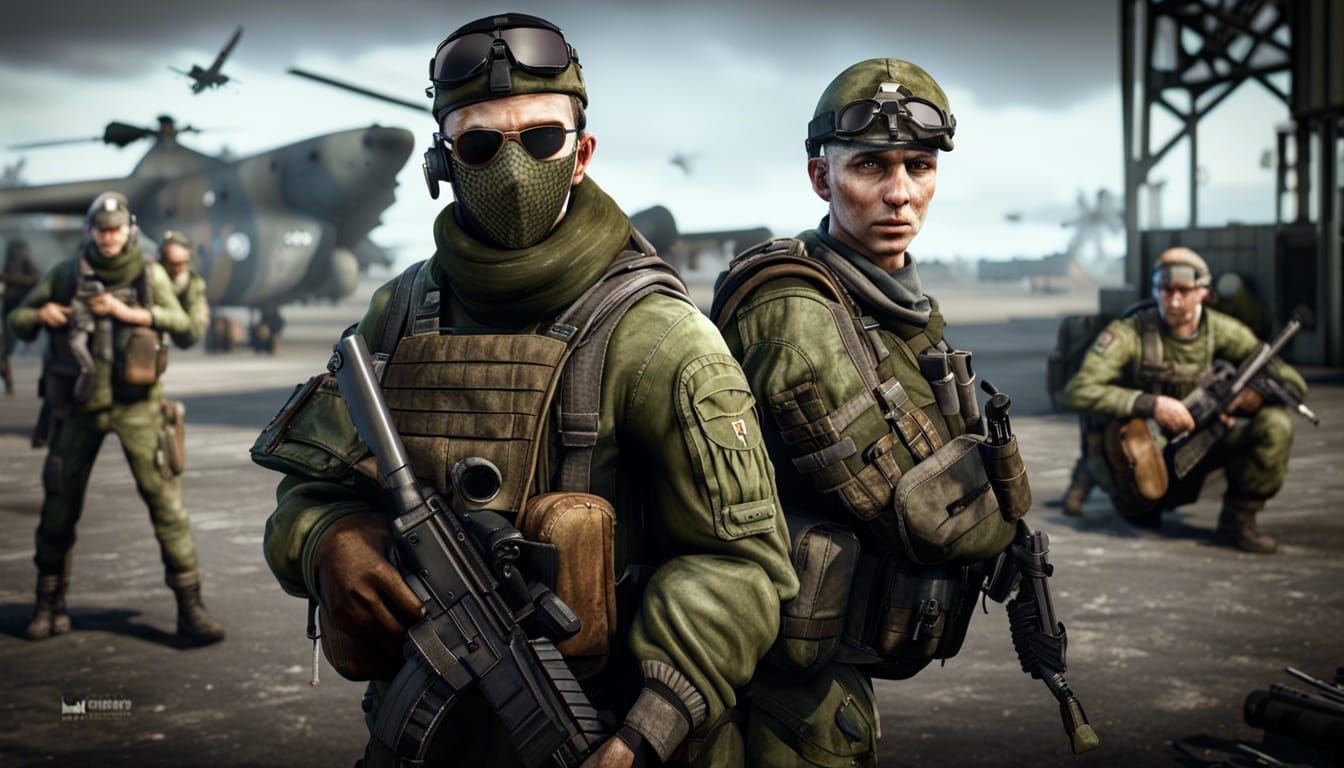 Military Airfield Scene in DayZ Survival Style