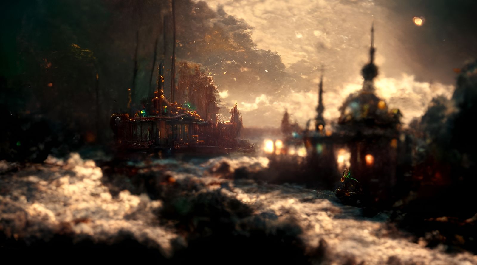 Dramatic Seascape in the Style of Romantic Painting