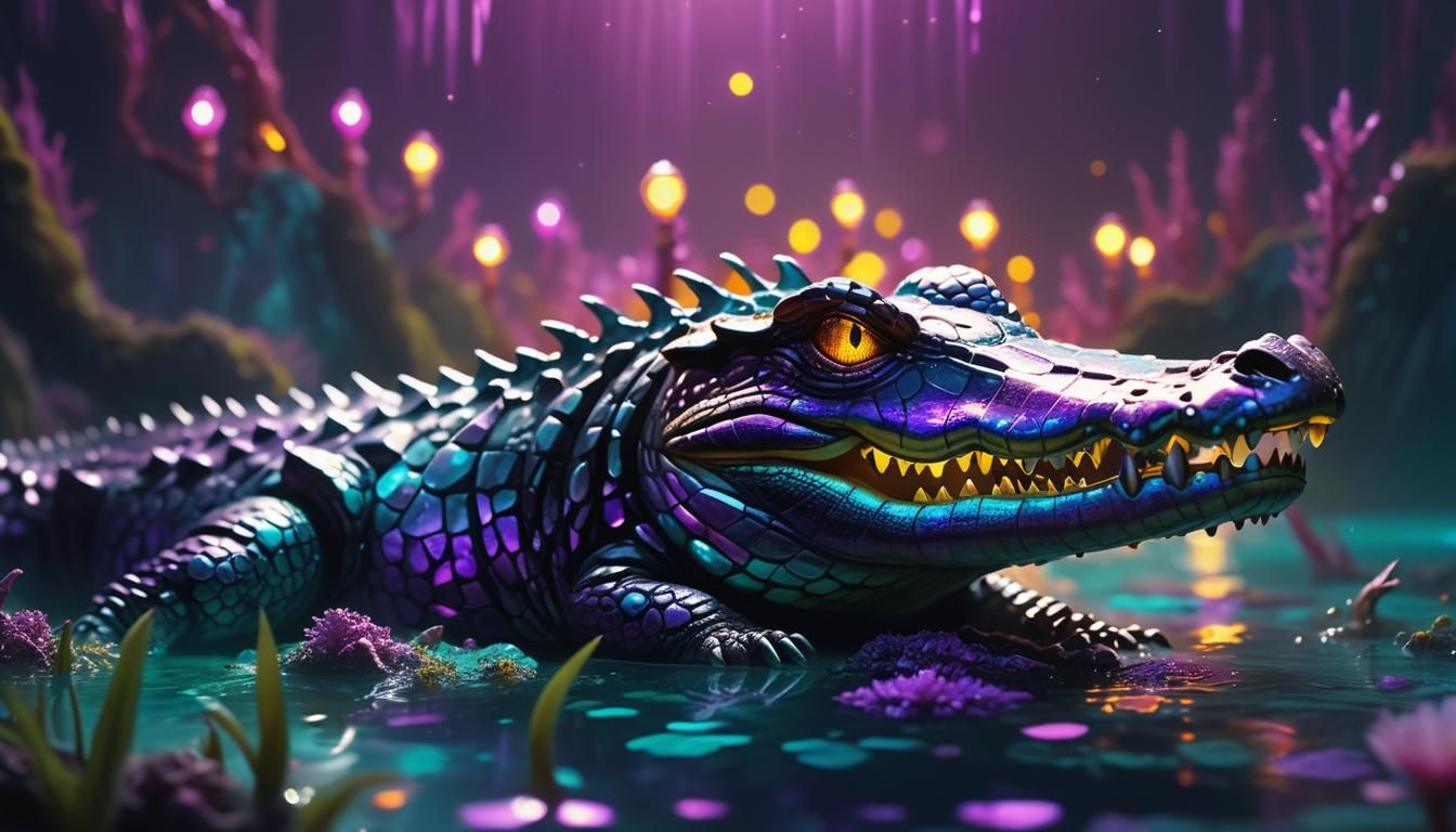 Fantasy crocodile