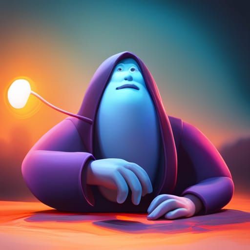 Among Us Character in Pixar Style 3D Render