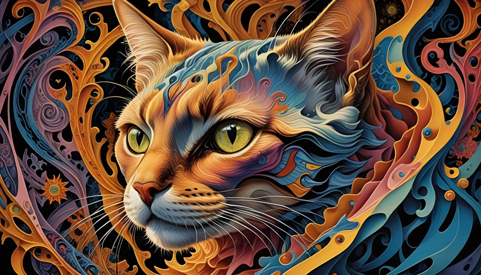 Fractal Cat Explosion in Quantum Realms