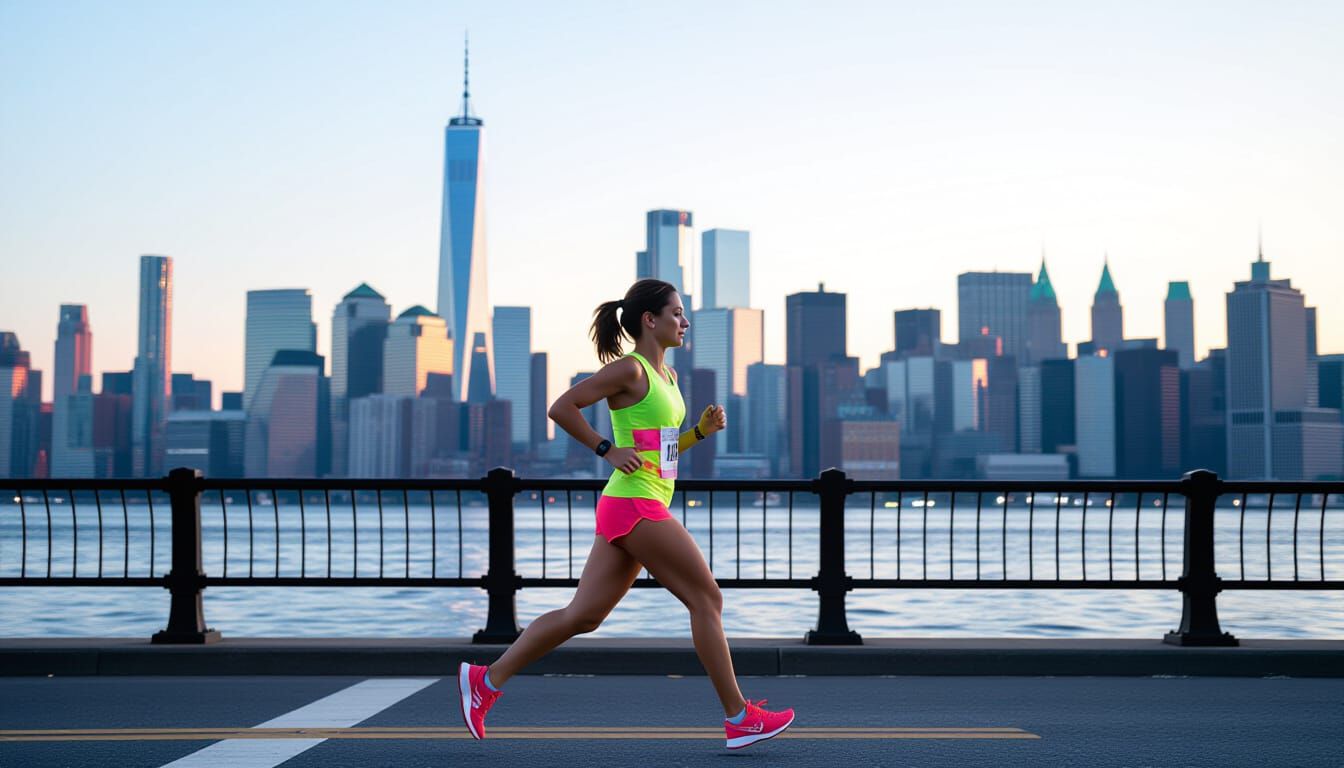 Runner 115 Leads New York Marathon, Professional Photography