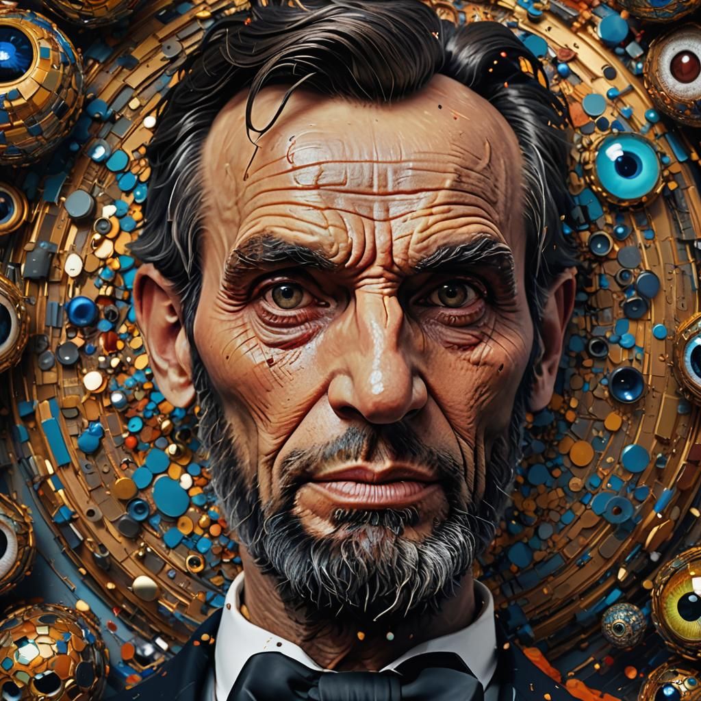 Eye-Covered Sphere: Hyperrealistic Close-Up in 8k