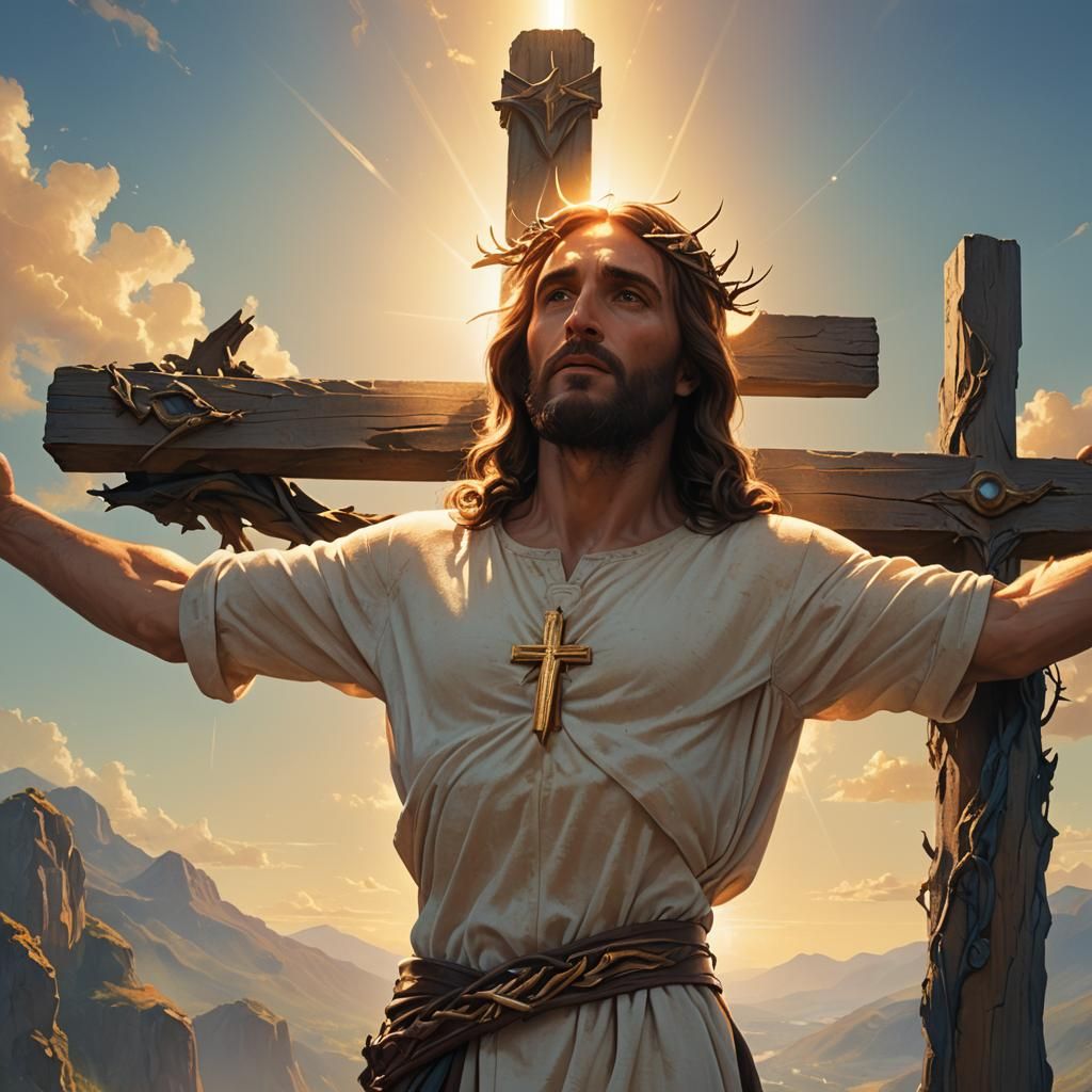 Jesus Christ on the Cross Concept Art