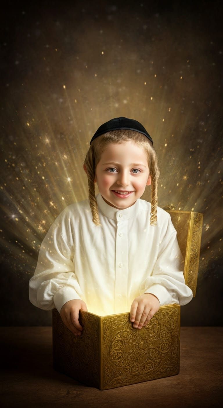 Innocent Boy in Ethereal Glow