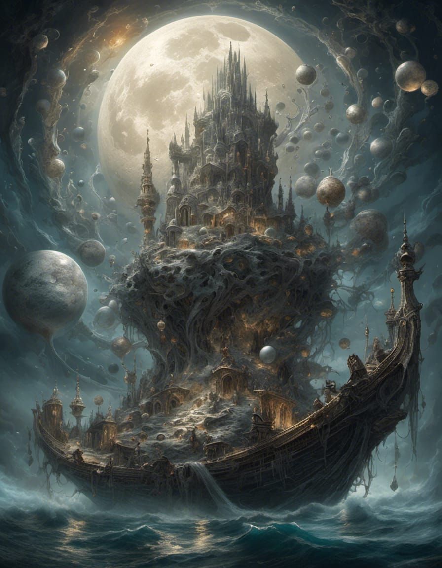 Hyperreal Moonlit Mating Ritual