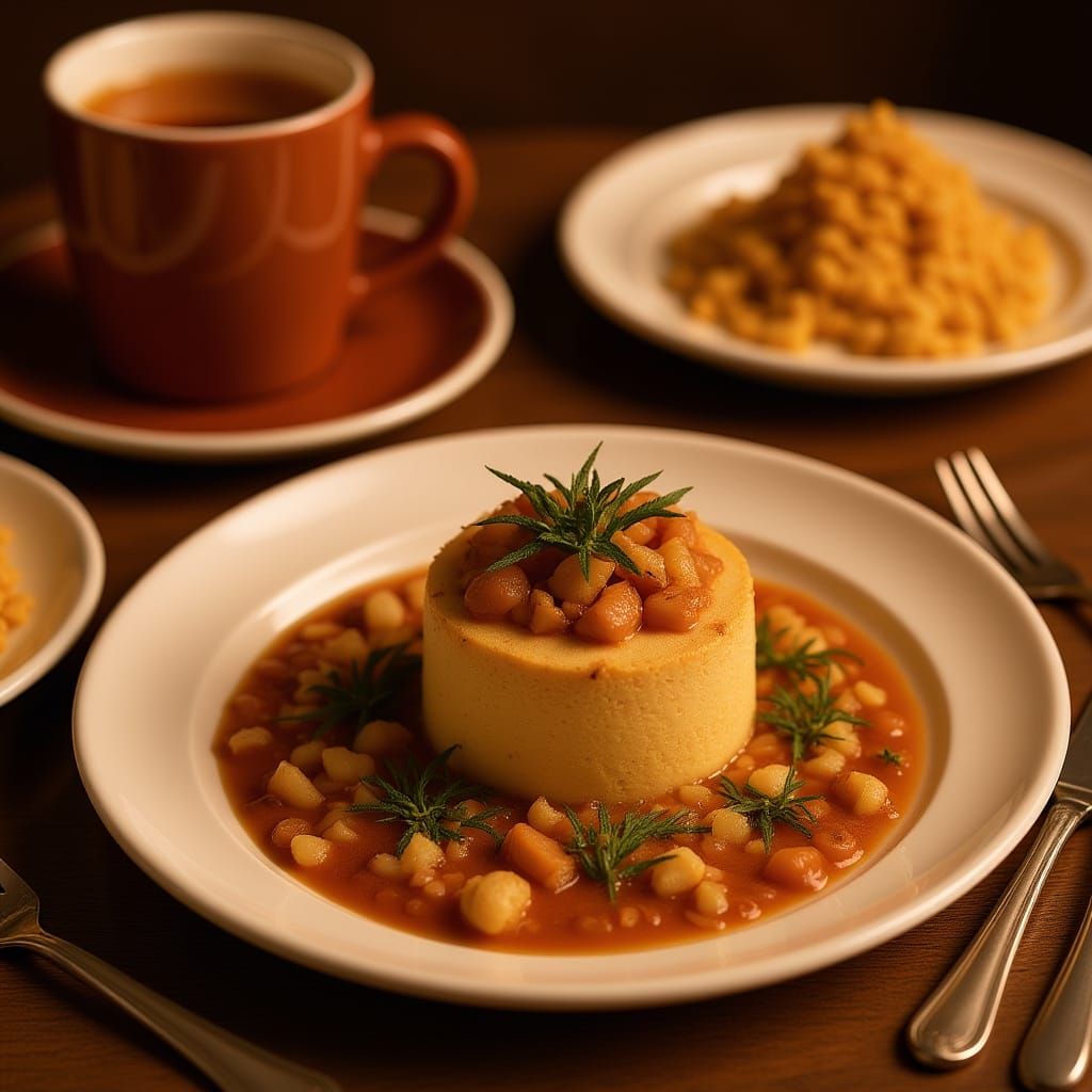 Stunning Food Display with Professional Styling and Dramatic...