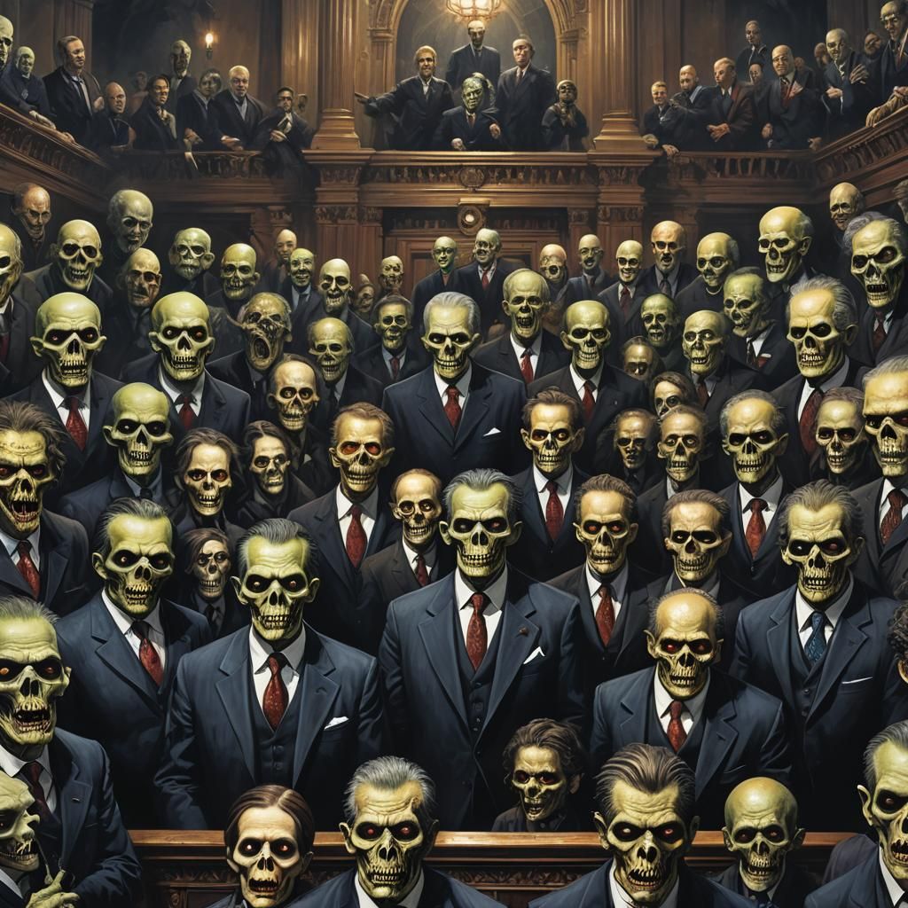 Ghouls and Suits in Ornate Congress Hall