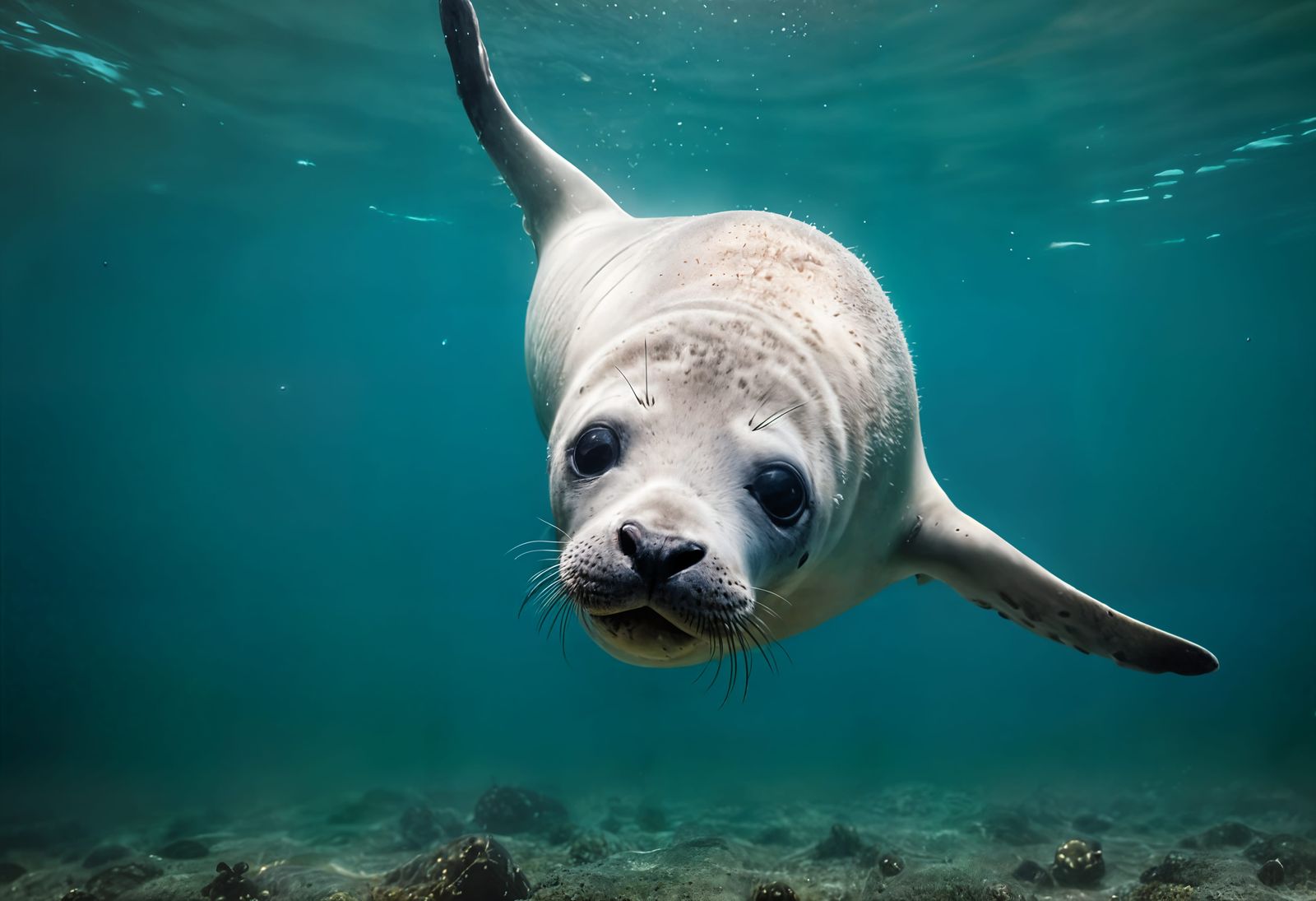 Adorable Baby Seal Portrait in Ultra-High Resolution