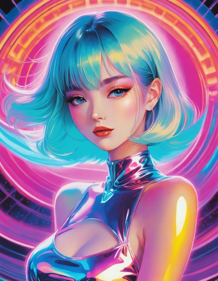 bromoil, adorable, funk art