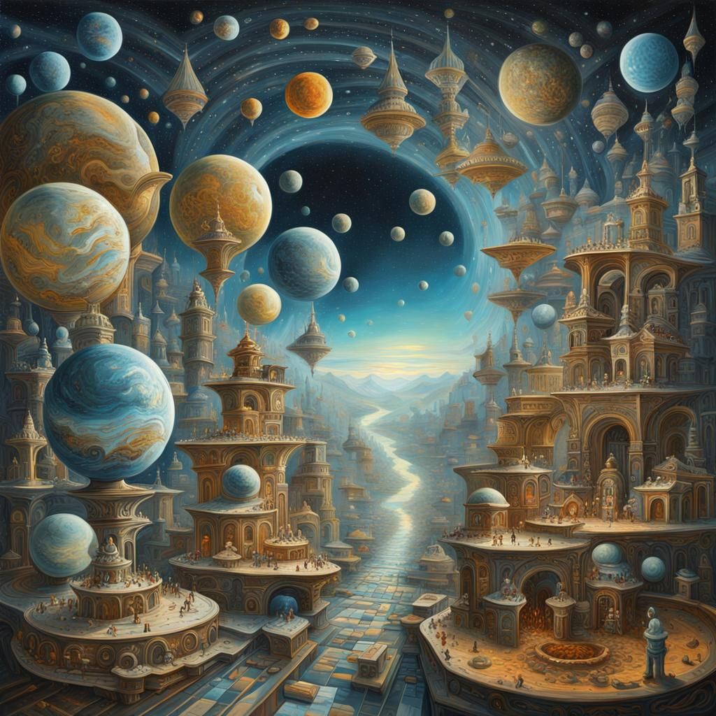 Rococo Surrealism: Geometric Astrocity in Space