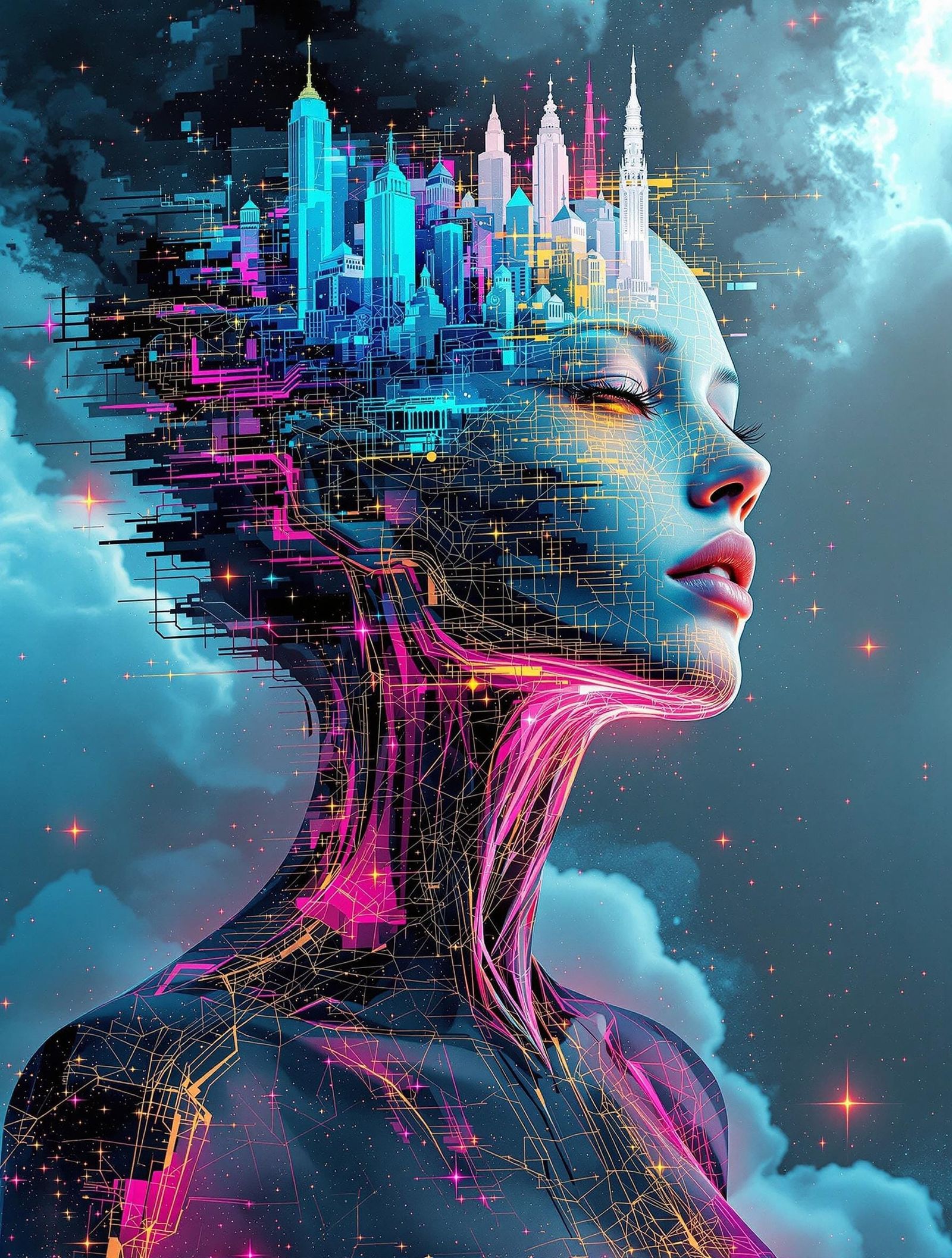 Cyberpunk Utopia Fragmentation