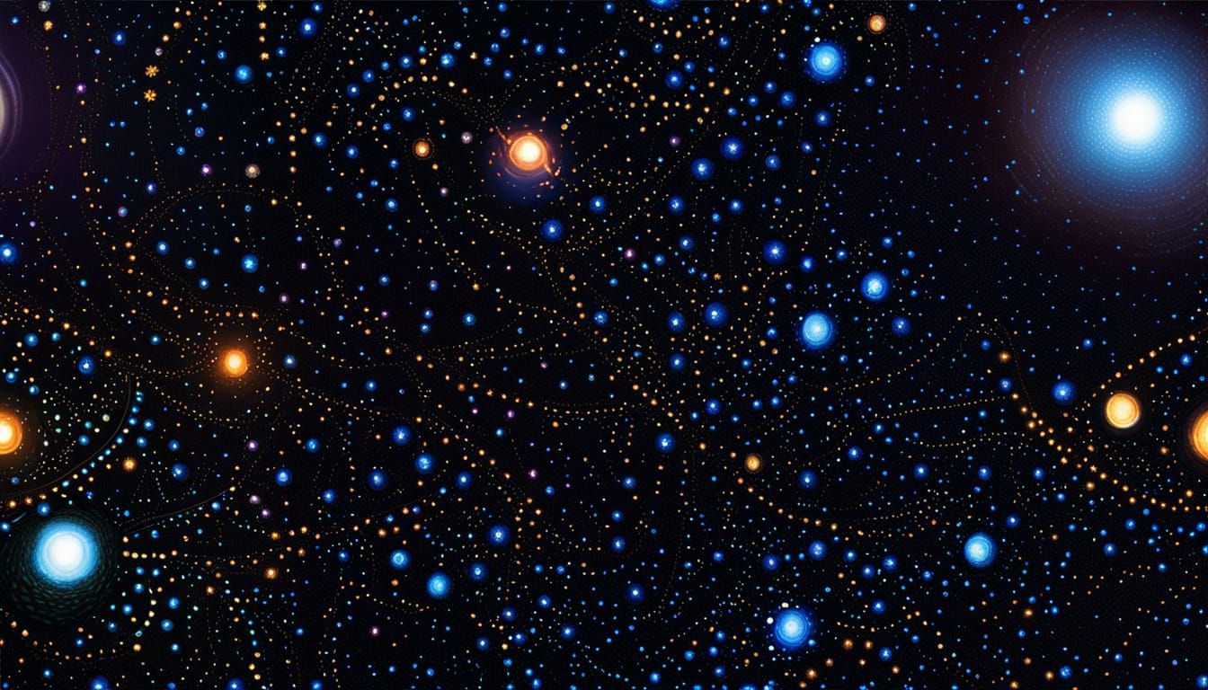 Man Listening to Music in Inkpunk Style