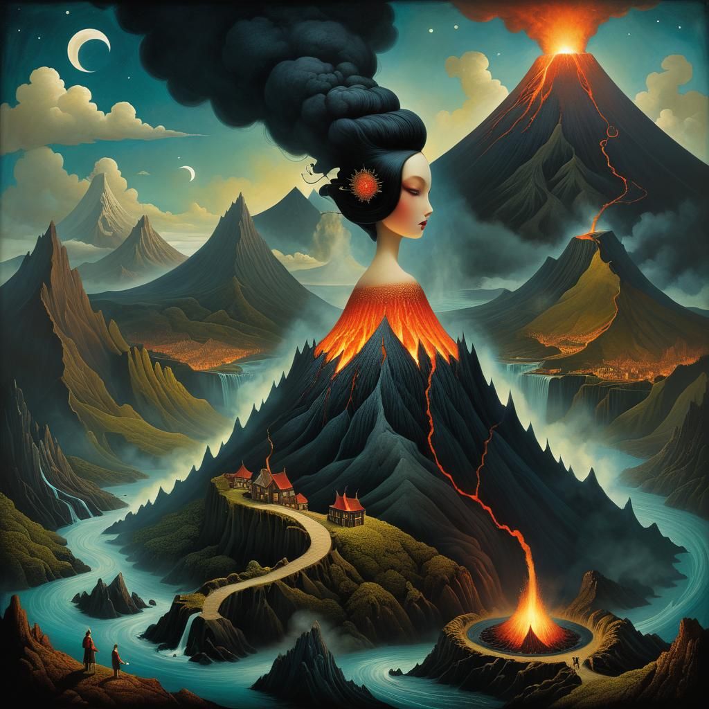 Volcano goddess