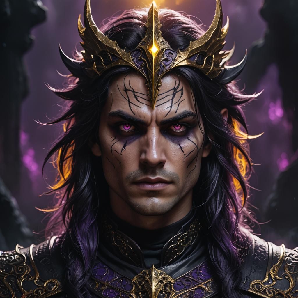 Dark Fantasy Warrior in Gothic Art Style