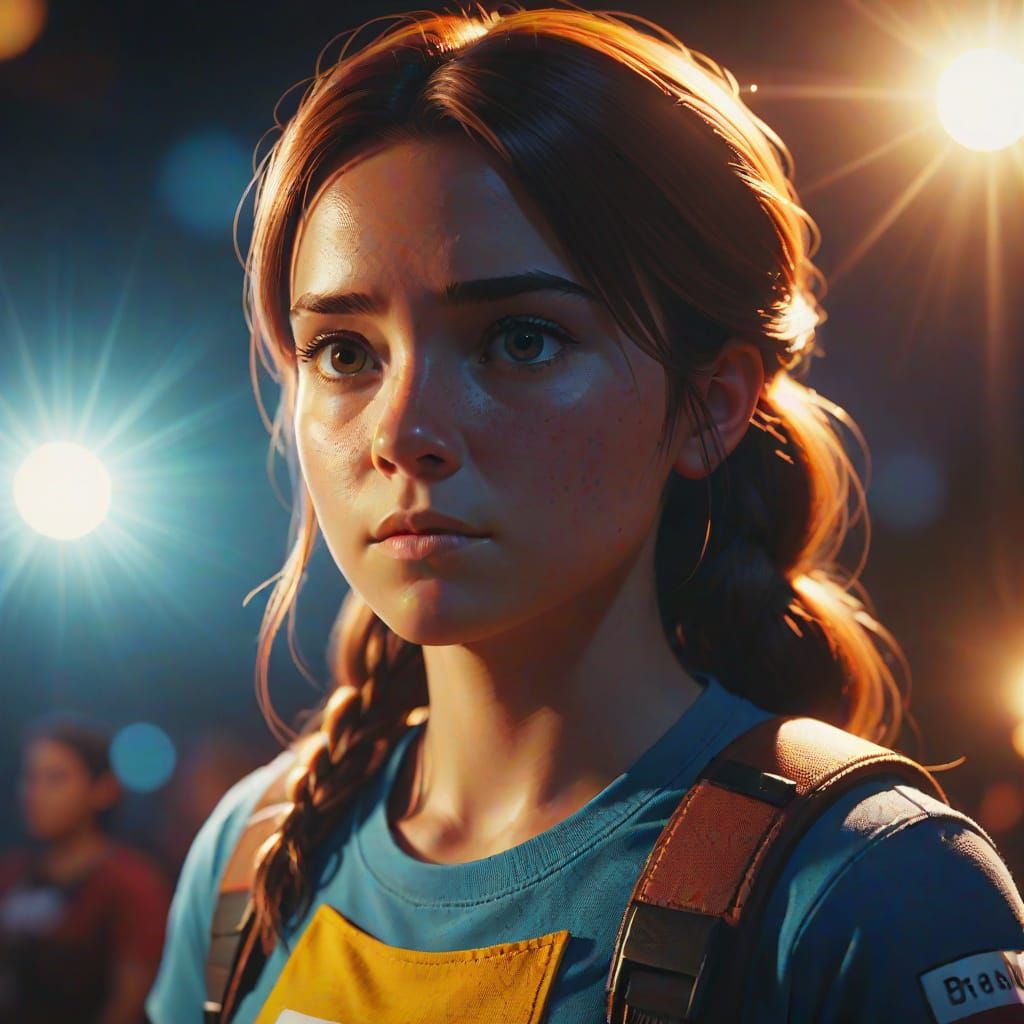 Melodie from Brawlstars: Cinematic Digital Art