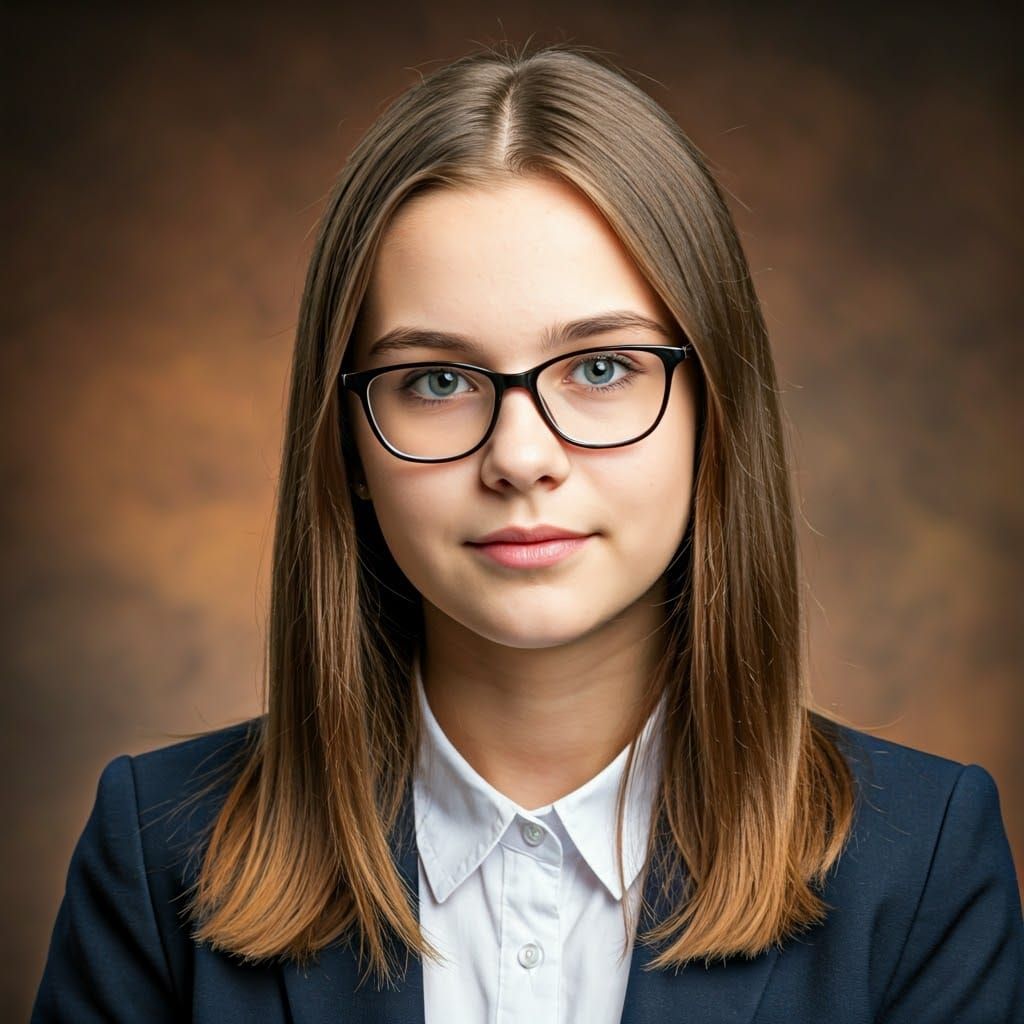 Girl with Chestnut Hair, Professional Portrait