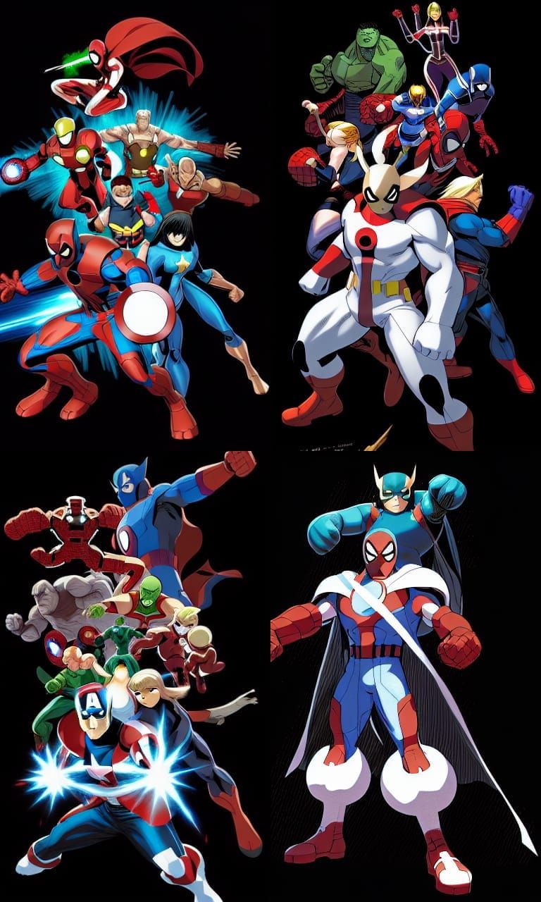 Marvel vs Capcom All-Star Battle in Comic Book Style