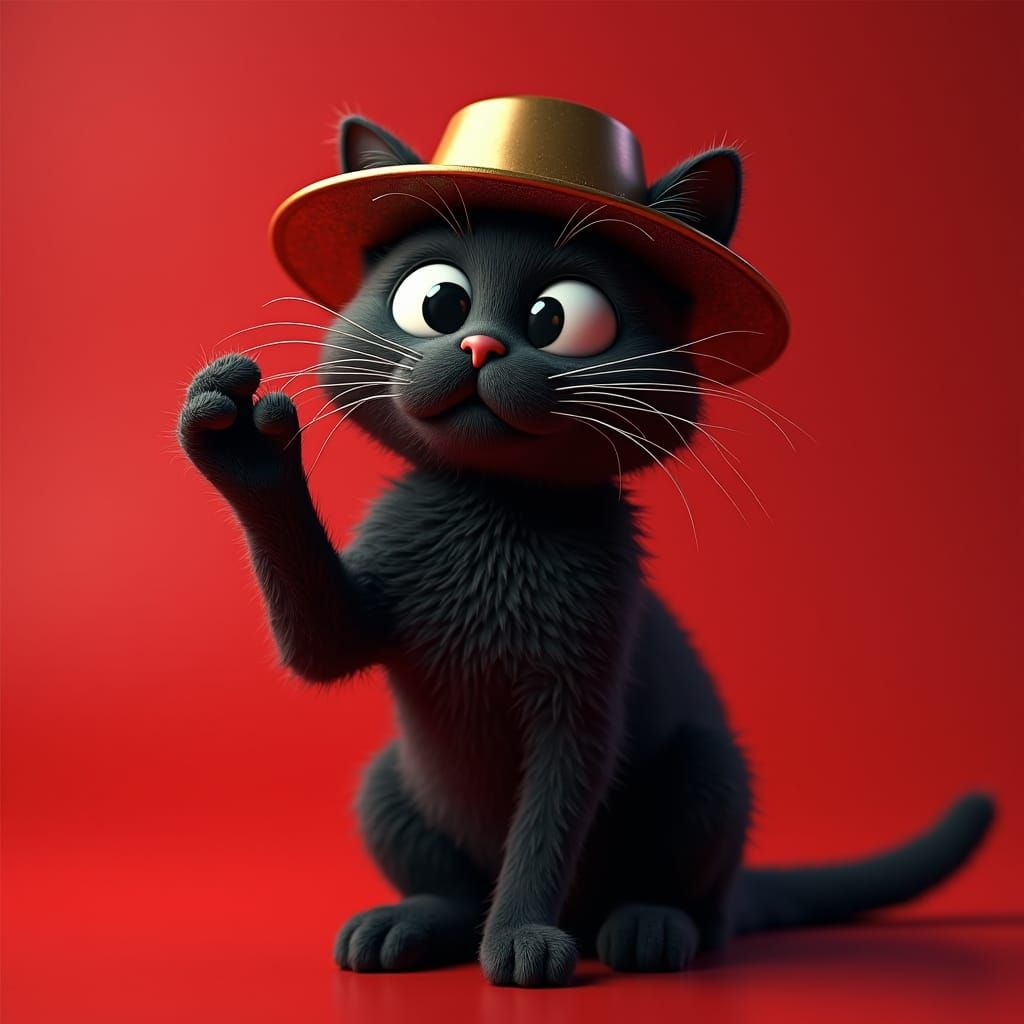 Schrödinger Cat Coin Design in Sci-Fi Futurism