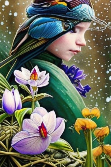 Robin's Spring Watch: A Hyperrealistic Digital Illustration