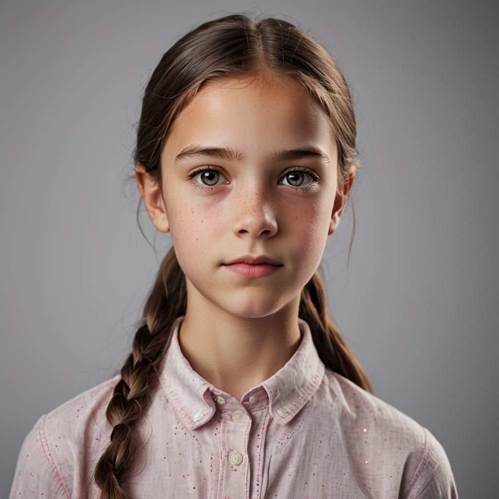 Photorealistic Portrait of Alicent Hightower as a Child