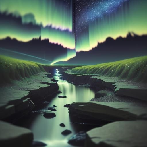 Shooting stars, like fleeting dreams,
Blaze bright and fade, on unseen streams.