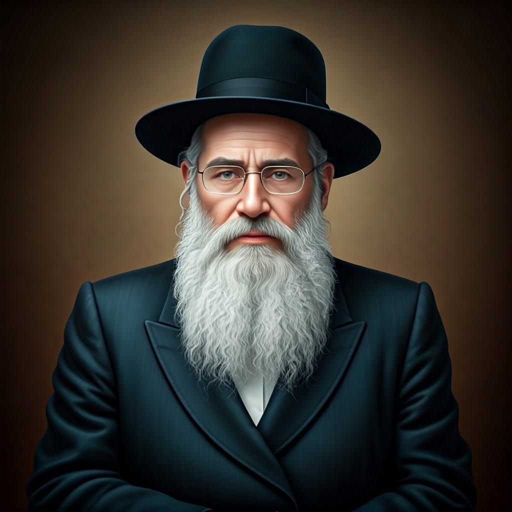 Orthodox Jewish Man: Life Stages in Single Image