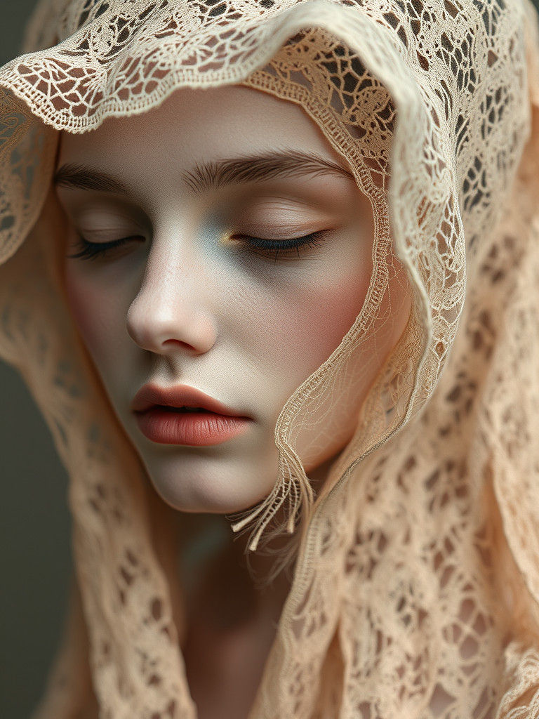 Ethereal Lace Figures: A Fragile Beauty