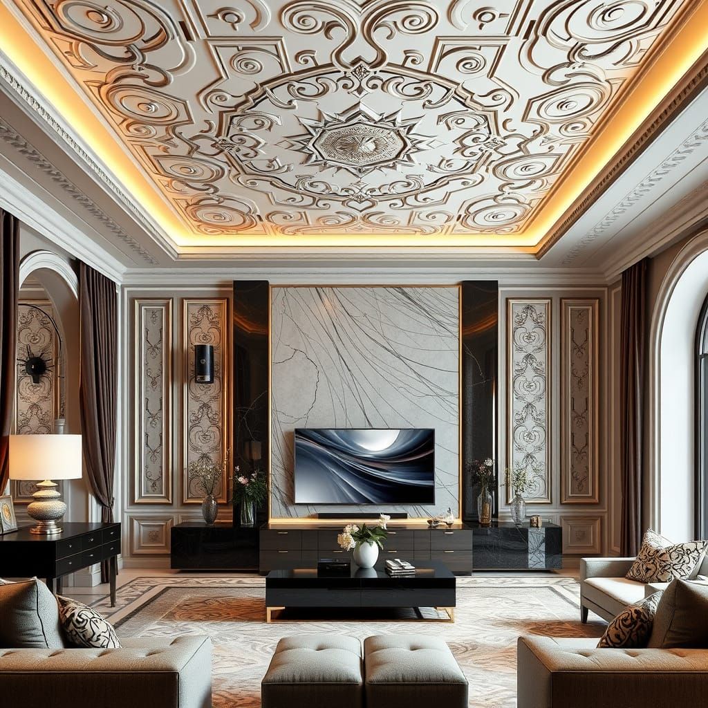 Italian Palazzo's False Ceiling Design II