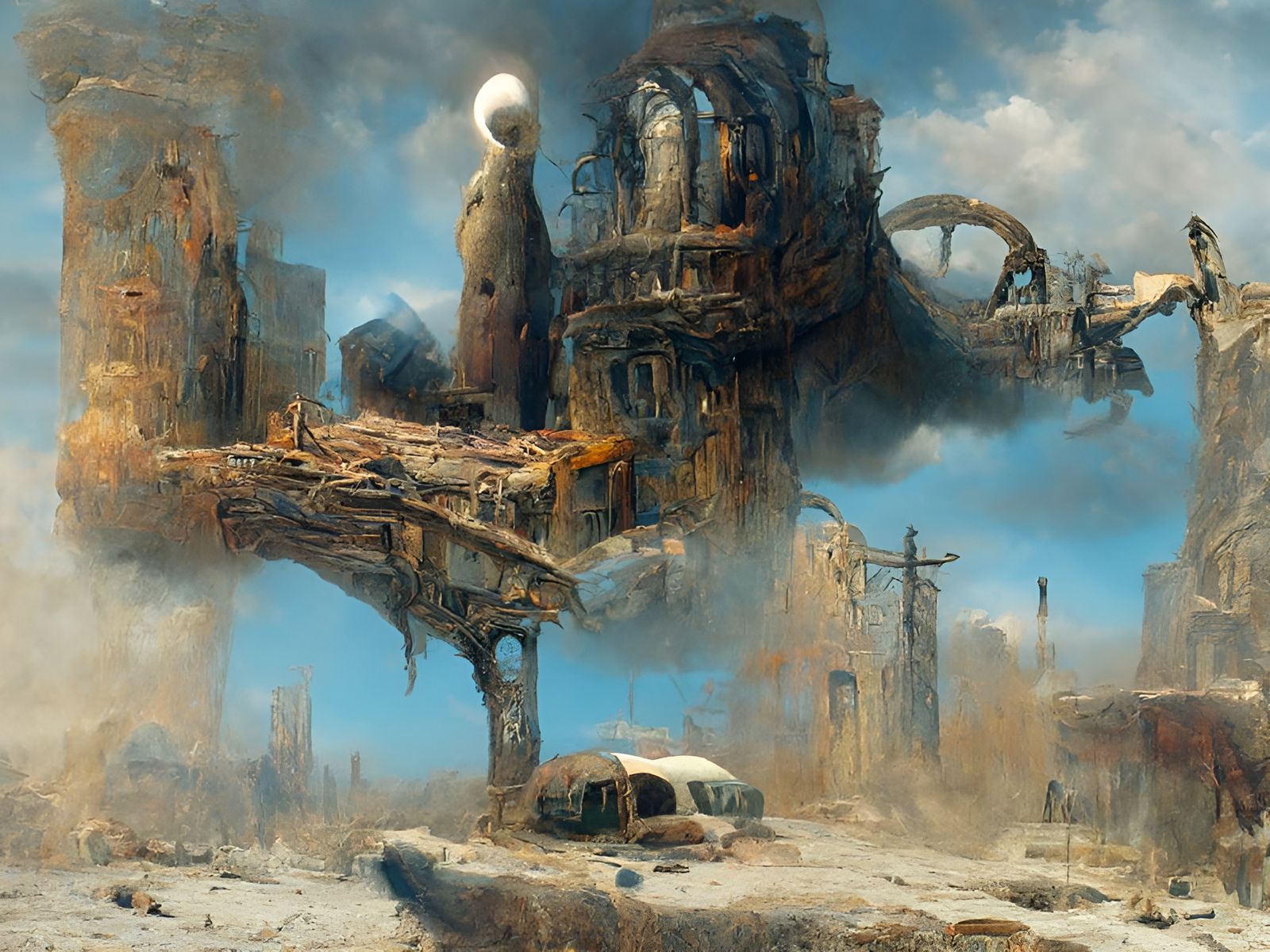 Eroding Ruins of an Ancient Civilization