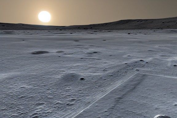 The moon with an atmosphere