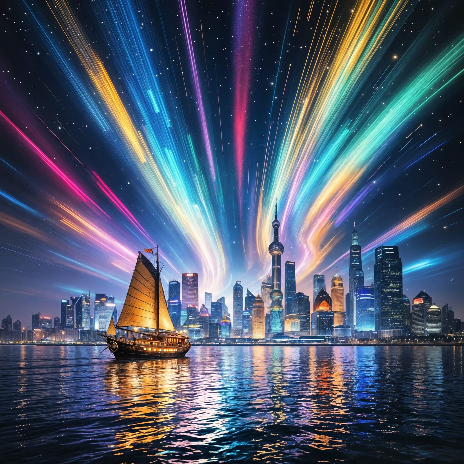 Meteor Shower Over Shanghai