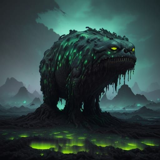 Sludgon in a Toxic Wasteland