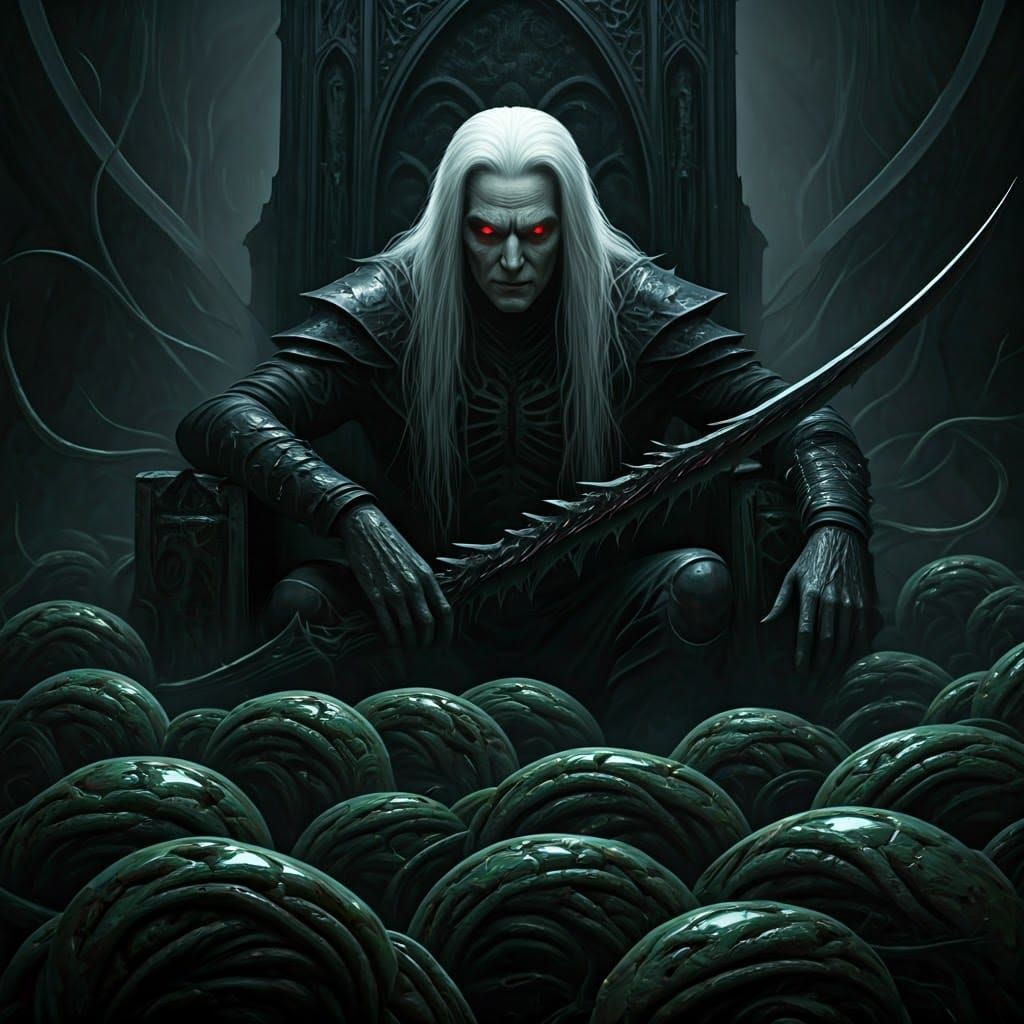 Knull Enthroned: A Gothic Horror Scene