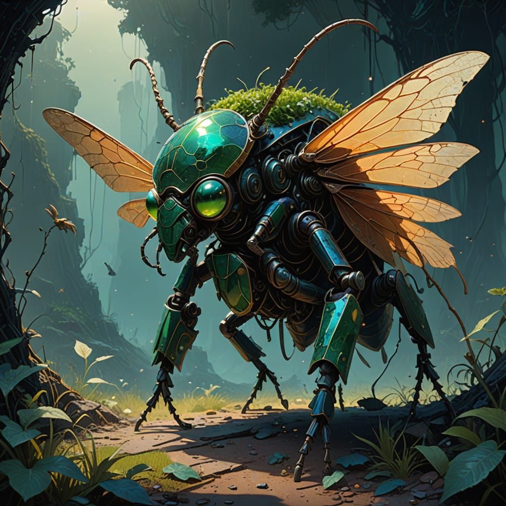 Gargantuan Weevil Knight Rides into a Dreamlike Realm