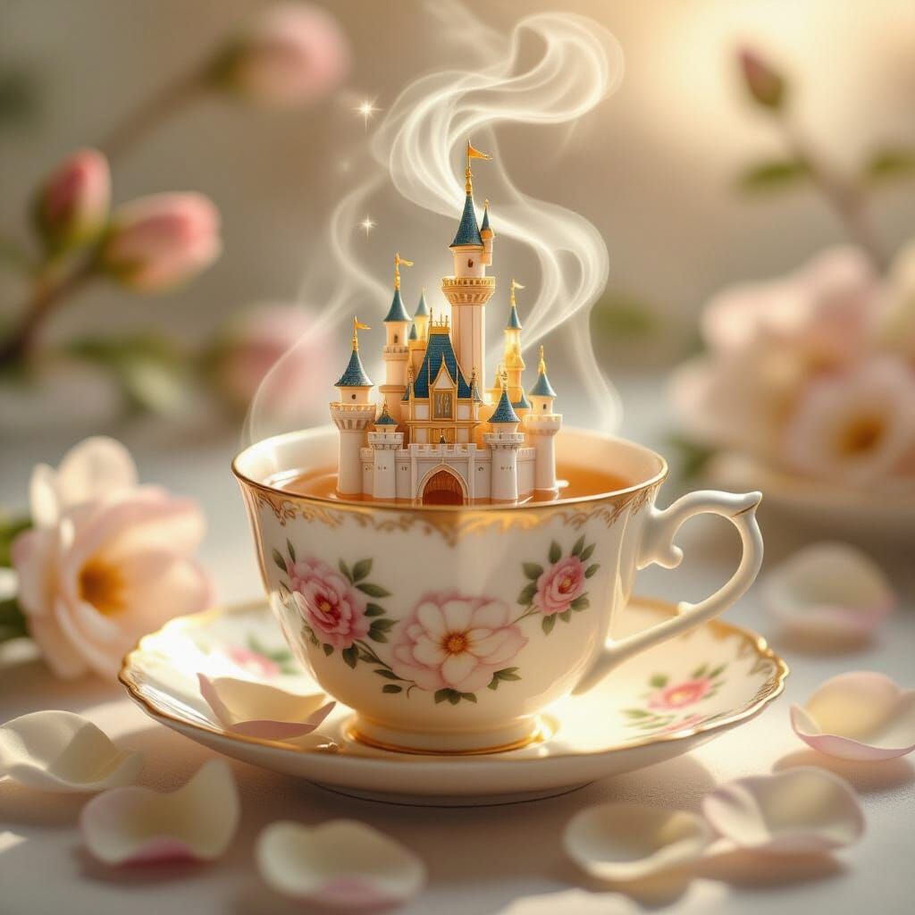 Jasmine Tea Castle in Art Nouveau Style